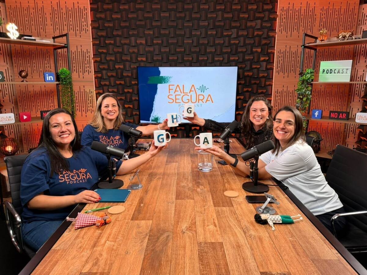 Gravação do podcast Fala Segura
